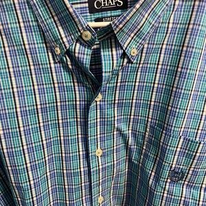 Chaps Blue Plaid Men's Shirt